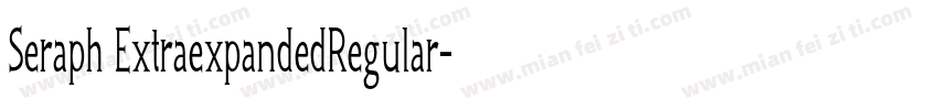 Seraph ExtraexpandedRegular字体转换